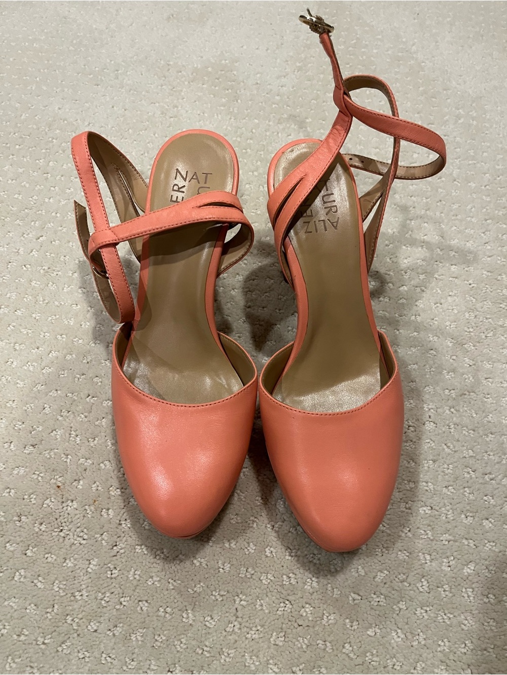 Peach Naturalizer Platform Heels